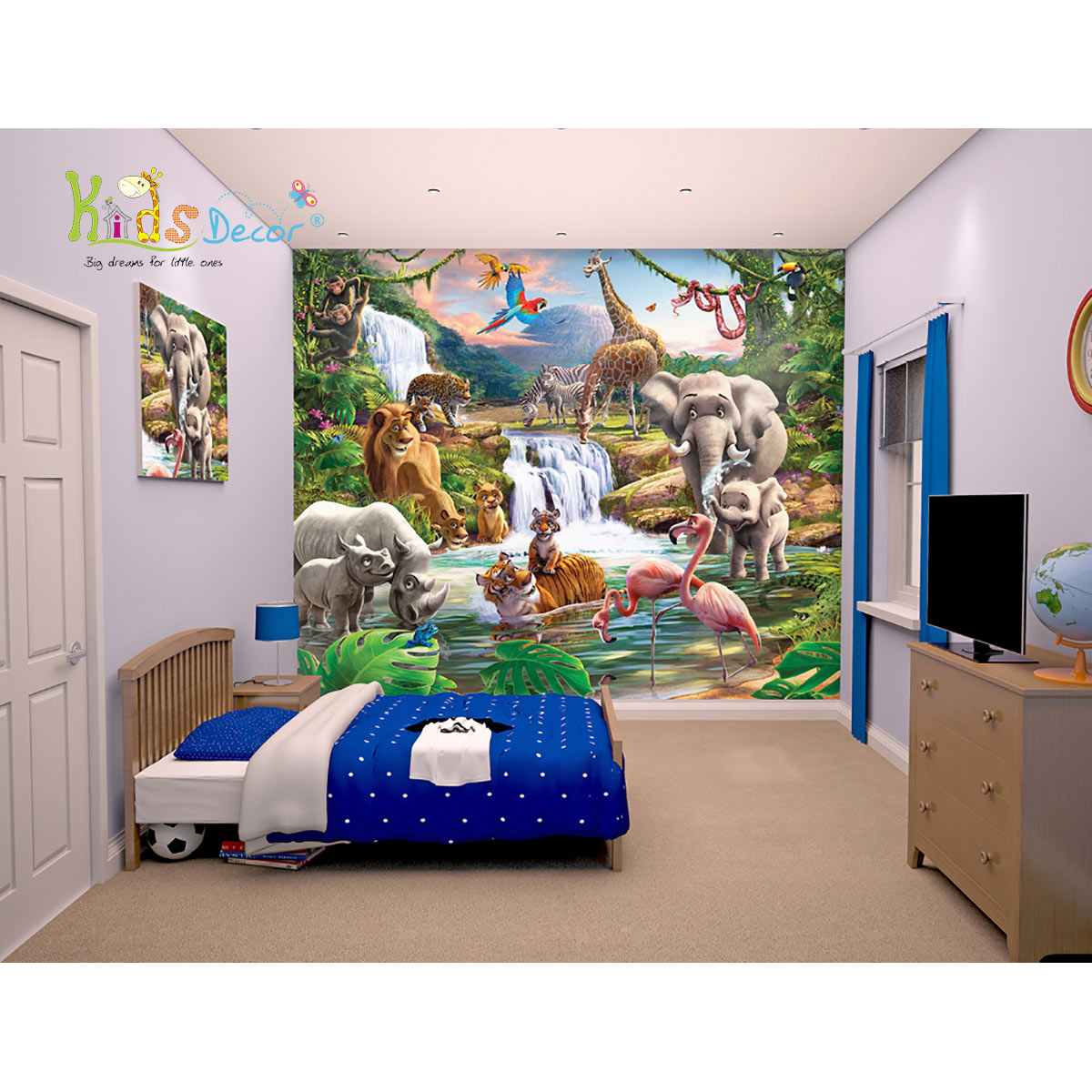 پوستر دیواری سه بعدی اتاق کودک کیدزدکور